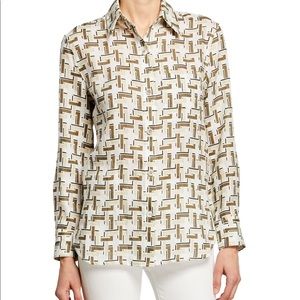 NWT Equipment XL Linen button front blouse